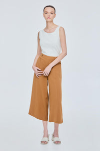 Mid Rise Wide Leg Trousers