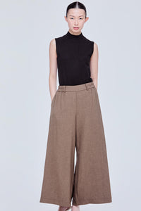 Elasticised Wide Leg Trousers