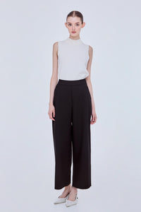 Side Fastened Wide Leg Trousers