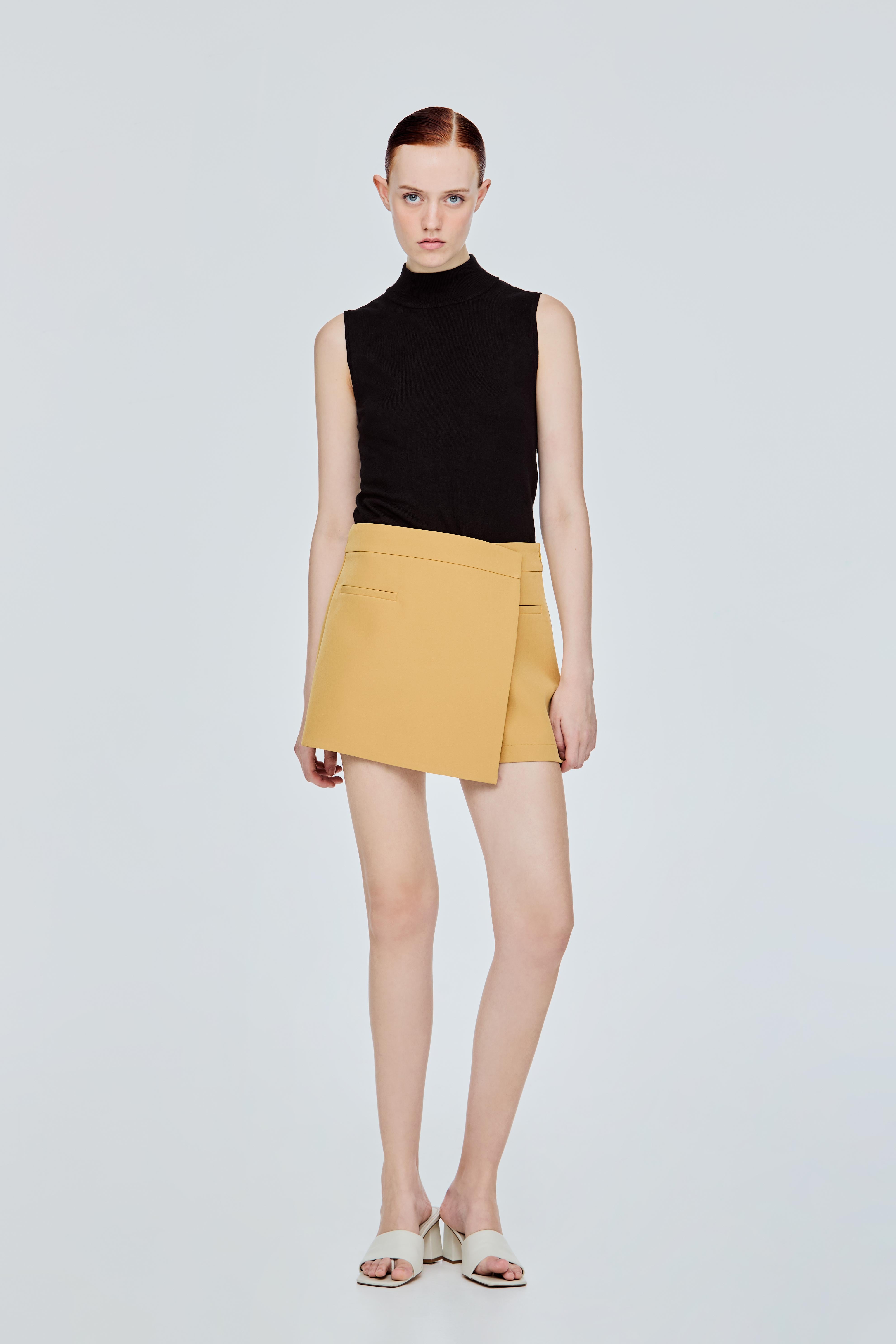 Asymmetrical A-Line Skort