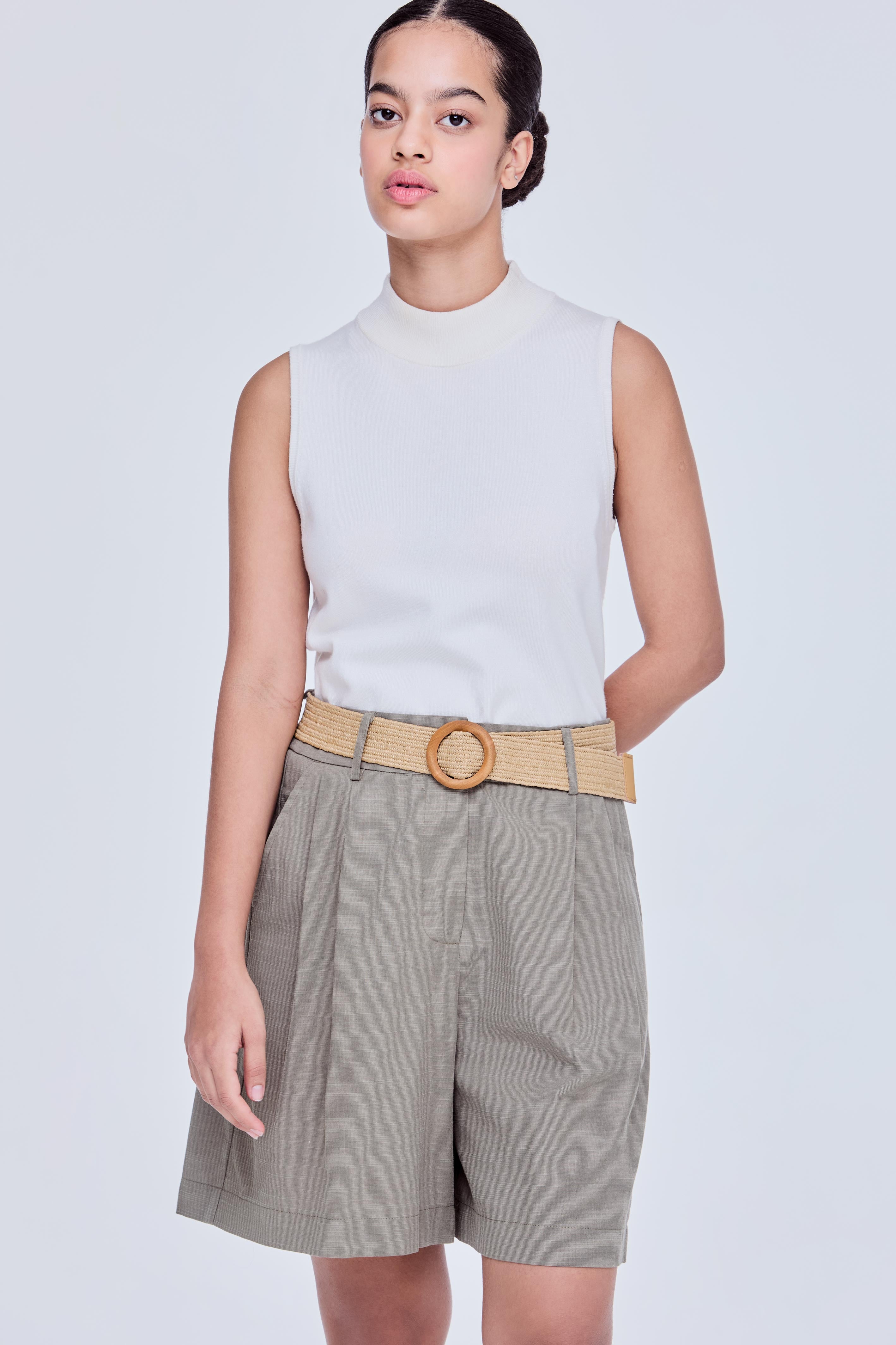 Flare Pleated Shorts