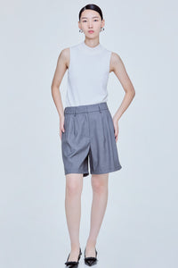 Pleated Casual Shorts
