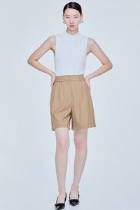 Pleated Casual Shorts