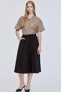Elasticated Wide Leg Pants