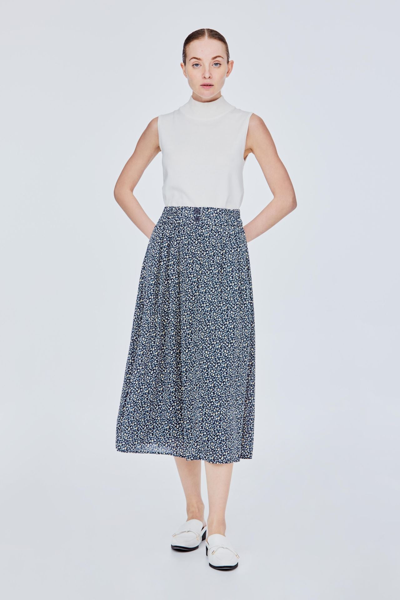 Printed A-Line Skirt – iORA