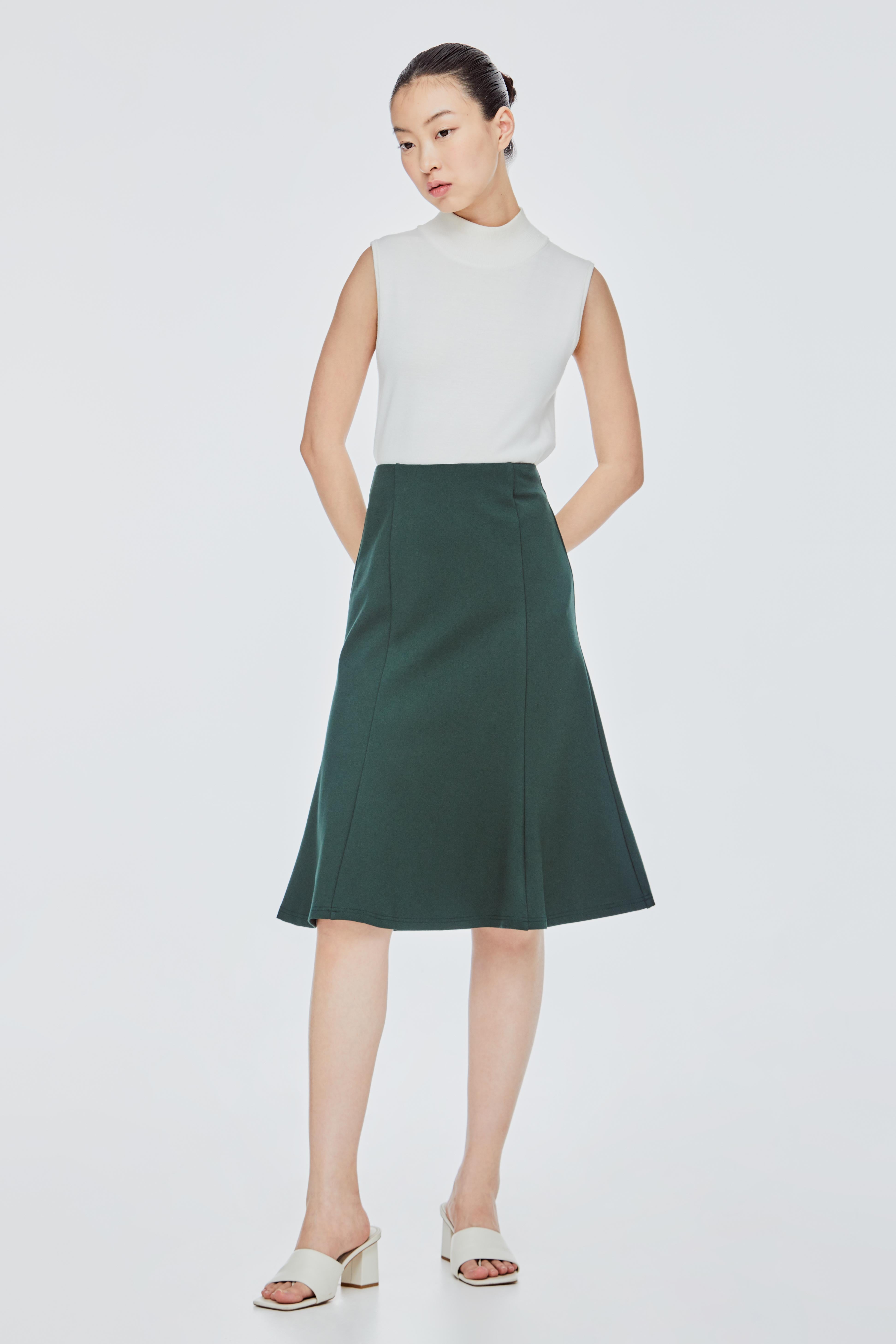 Panelled A-Line Skirt