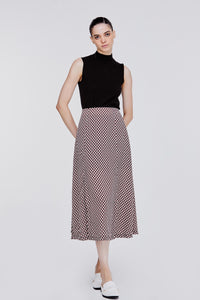 Printed Flare Skirt