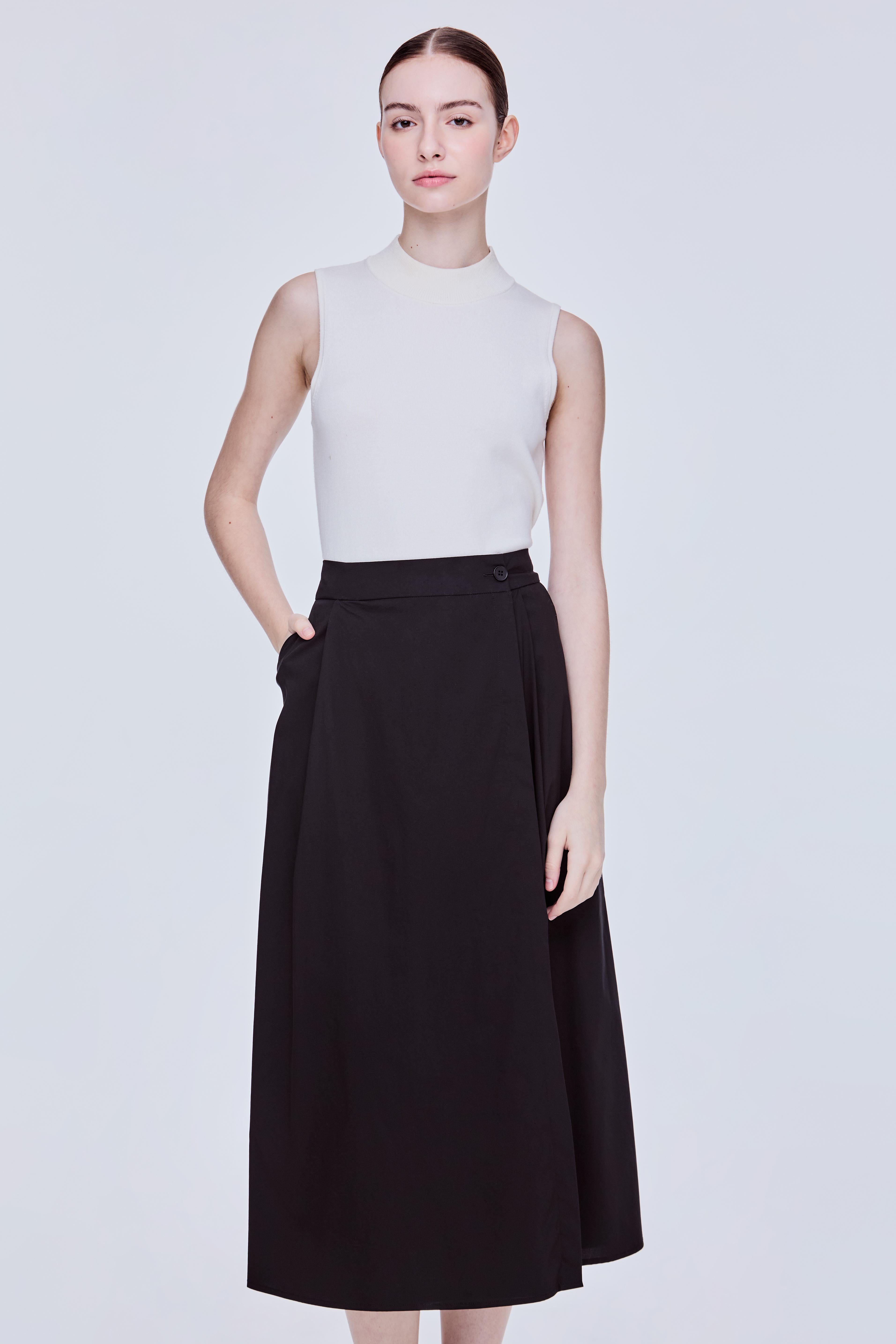 Front Slit Flare A-Line Skirt – iORA