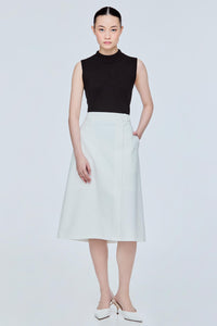 Elasticised Waist A-Line Skirt