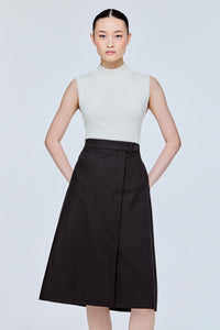 Elasticised Waist A-Line Skirt