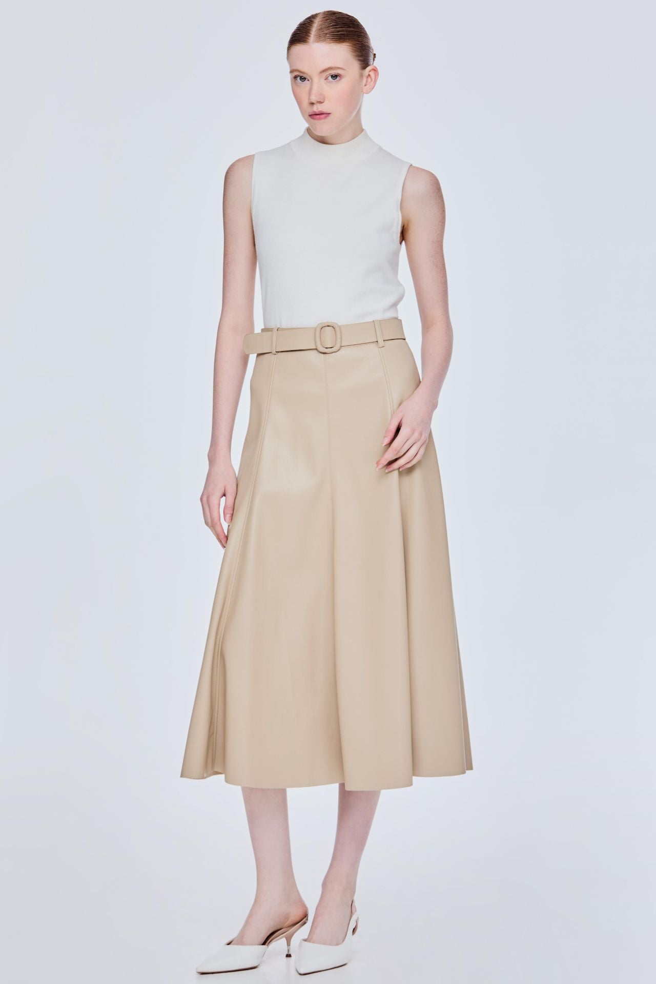 Panelled Flare Skirt