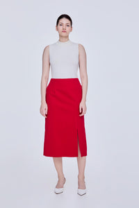 Side Slit A Line Skirt