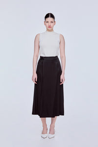 Ribbon Detail Wrap Skirt