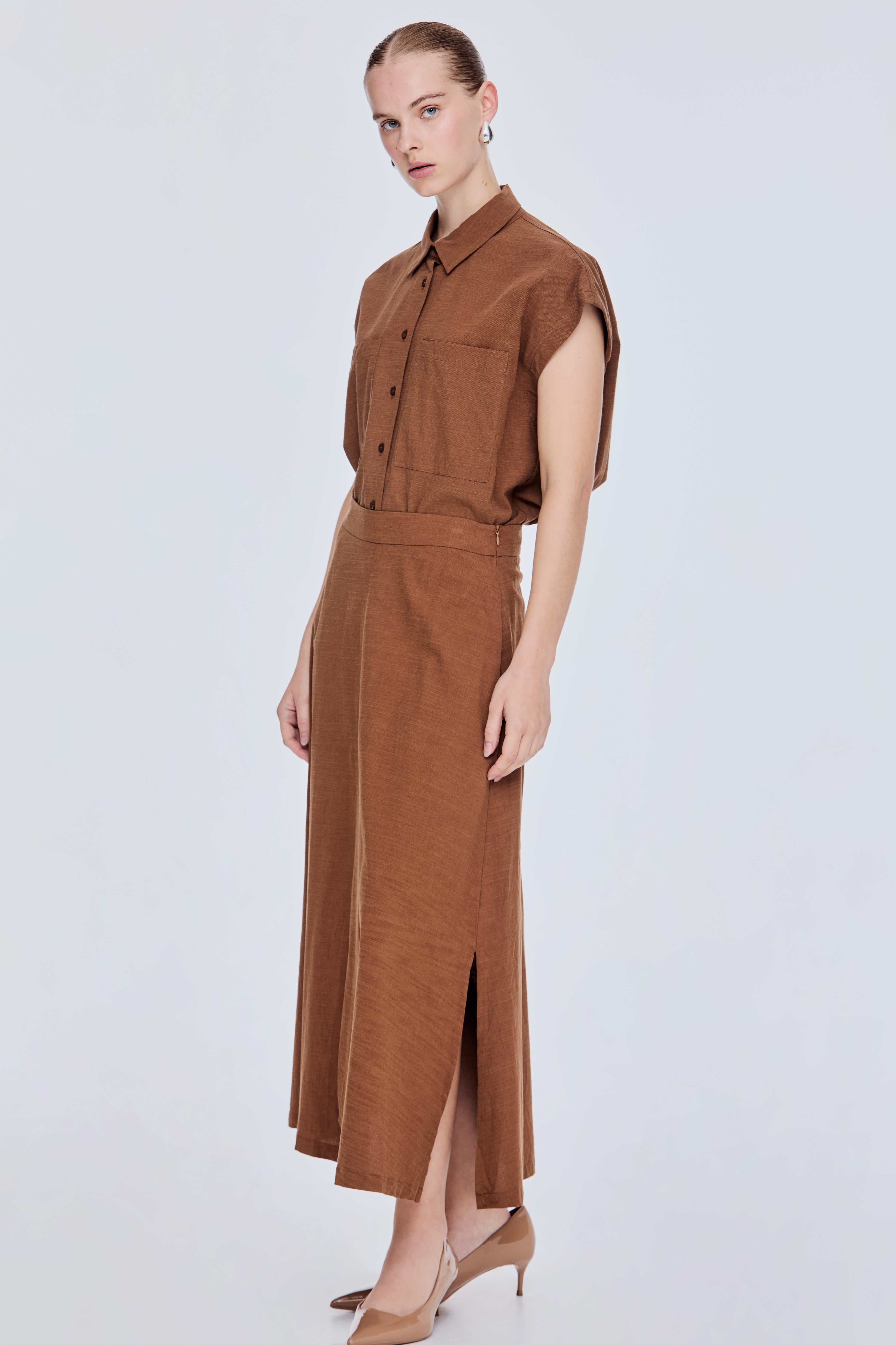 Triple-Slit Skirt