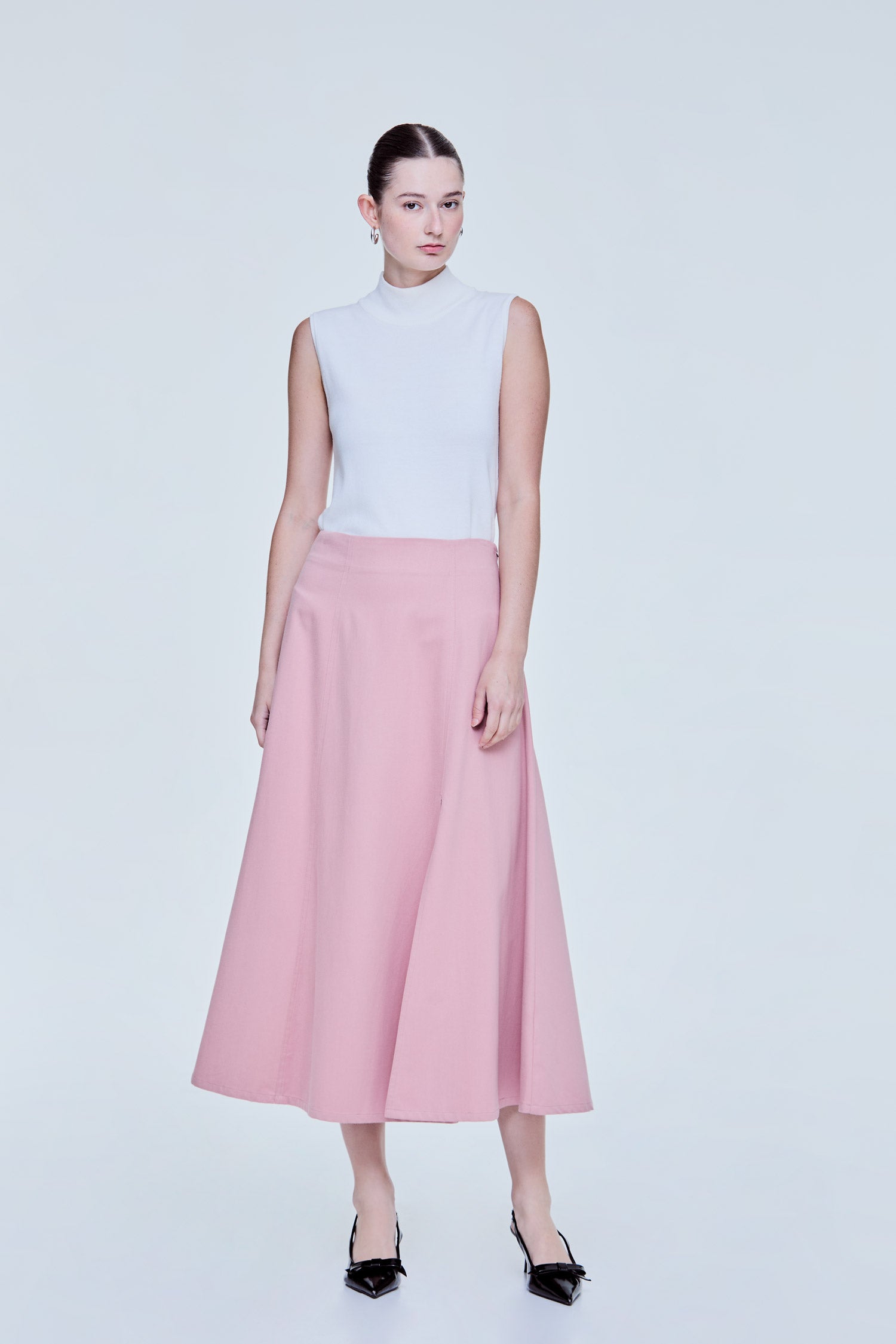 Panelled Flare Skirt