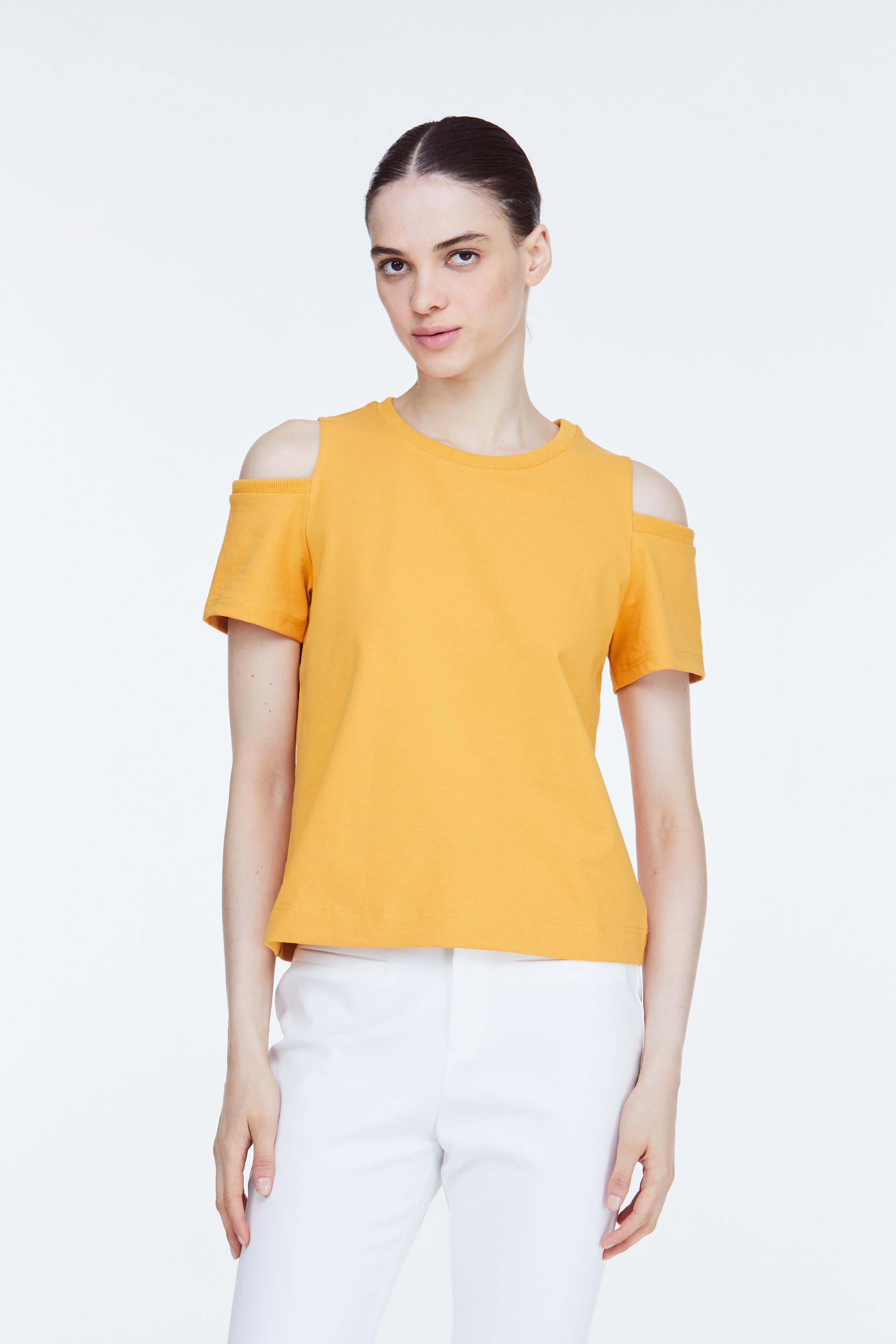 Cut-Out Sleeves Tee