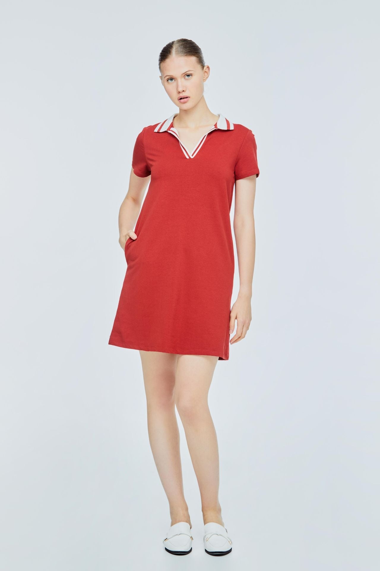 Stripes Collar Dress