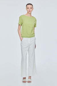 Shoulder Pleat Top