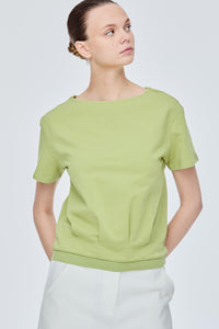 Shoulder Pleat Top