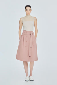 Button Paper Bag Skirt