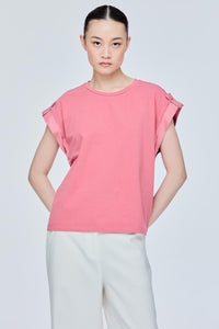 Contrast Cuff Boxy Tee