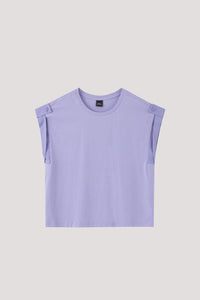 Contrast Cuff Boxy Tee