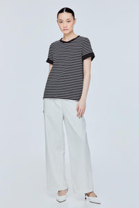 Basic Contrast Stripes Tee