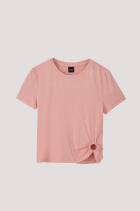 Ribbed Cinched Tee