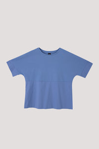 Contrast Fabric Boxy Tee