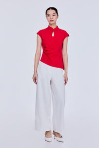 Asymmetrical Cheongsam Tee