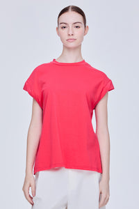 Irregular Sleeve Boxy Tee