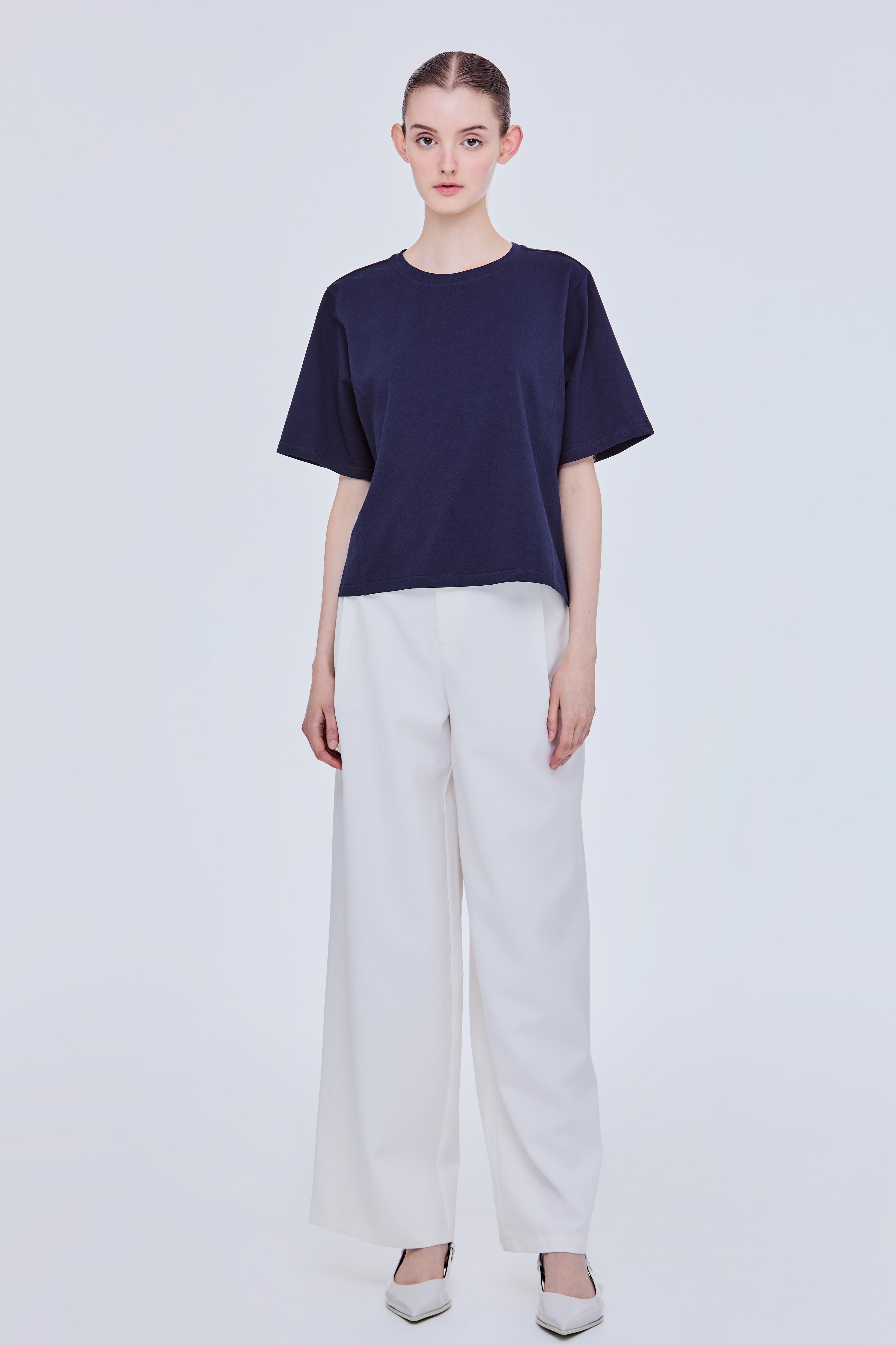 Cropped Panelled Tee