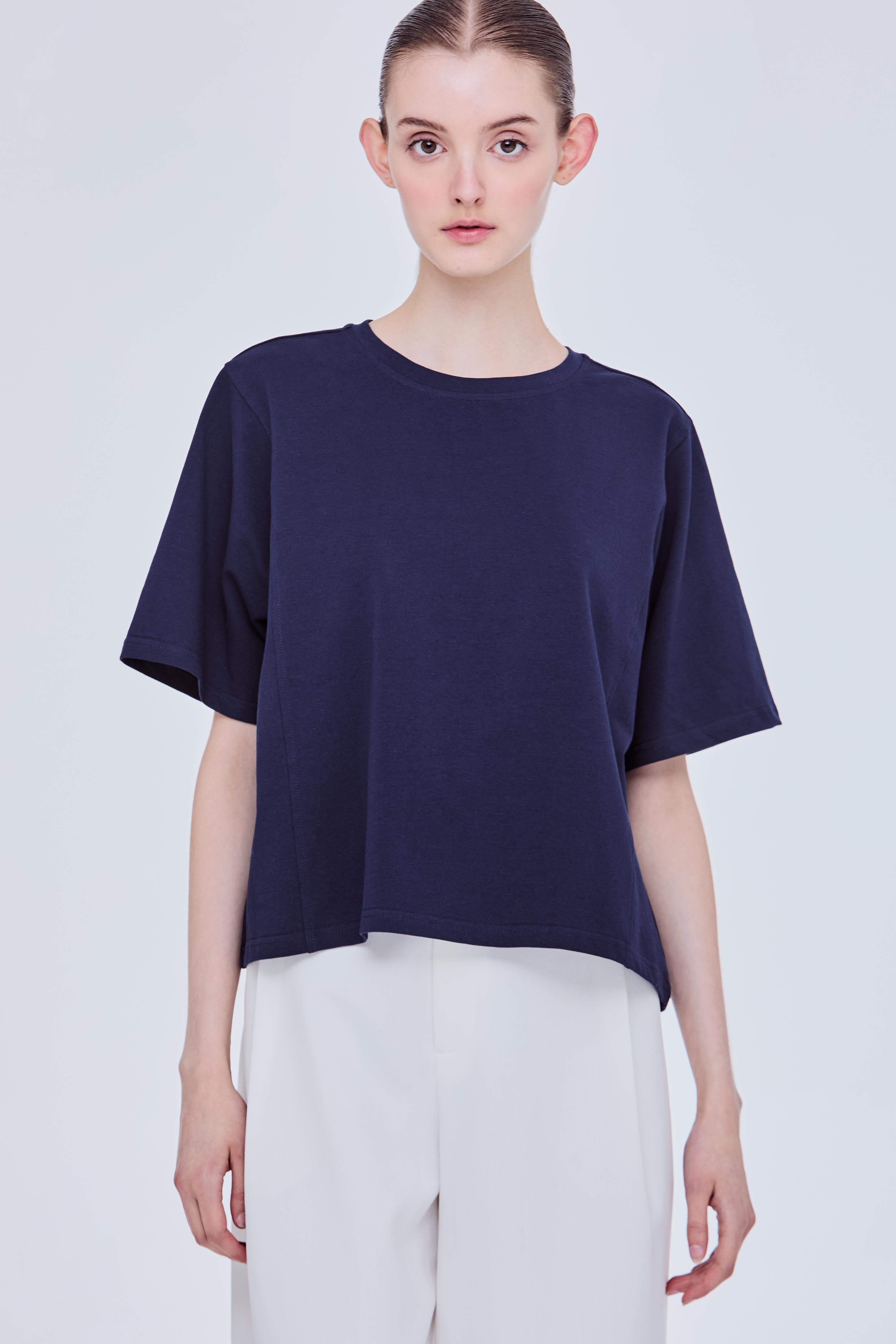 Cropped Panelled Tee