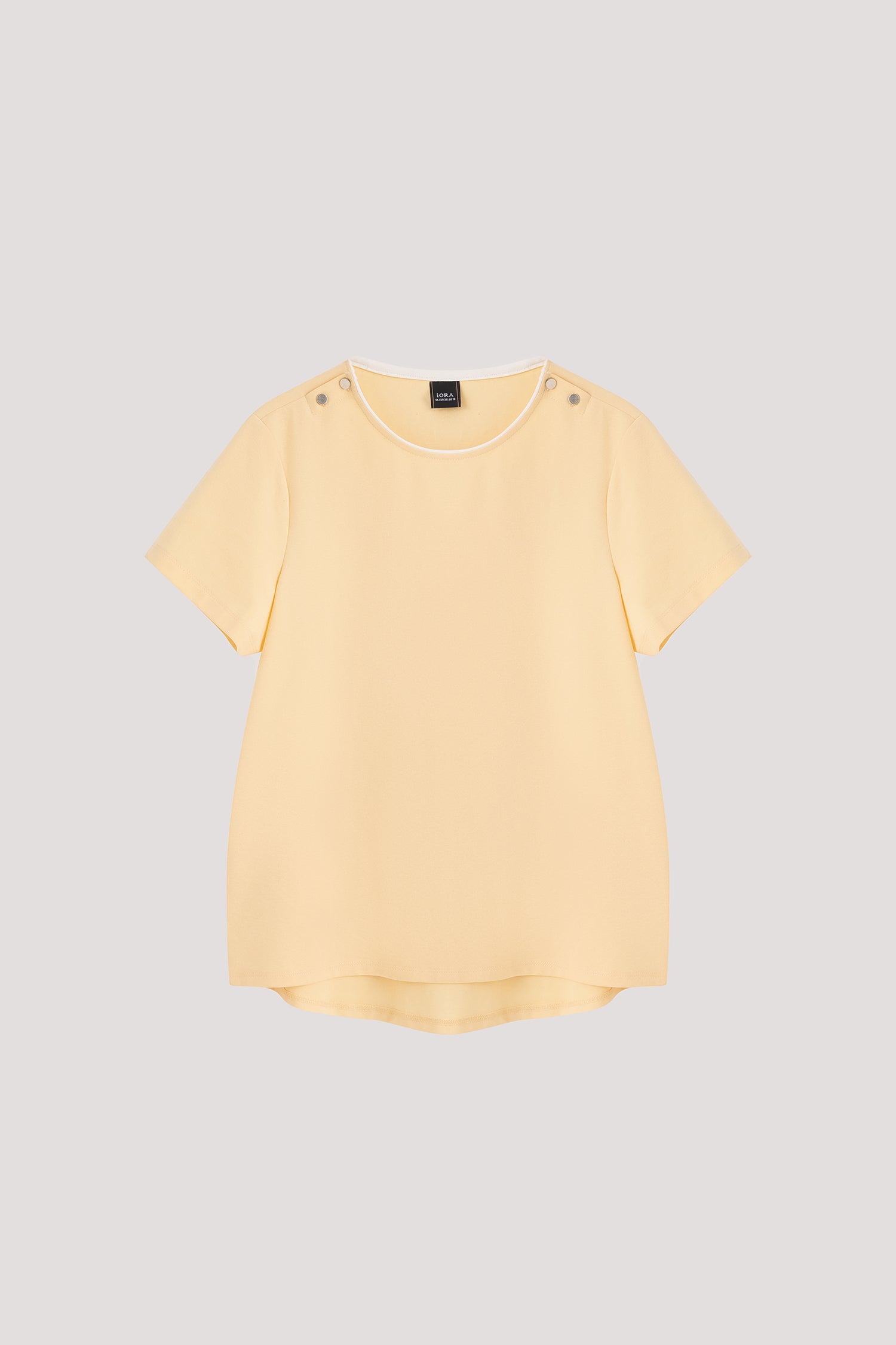 Button Shoulder Tee