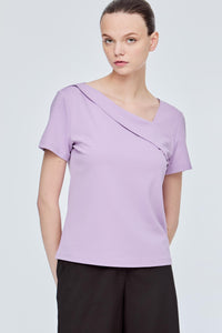 Asymmetrical Neck Blouse