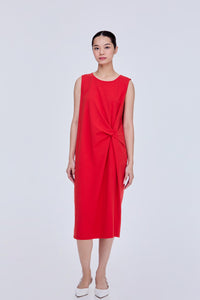 Knot Detail Sleeveless Dress