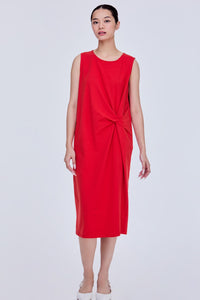 Knot Detail Sleeveless Dress