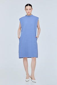 Buttoned Boxy Shift Dress