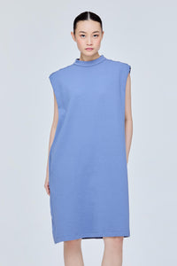 Buttoned Boxy Shift Dress