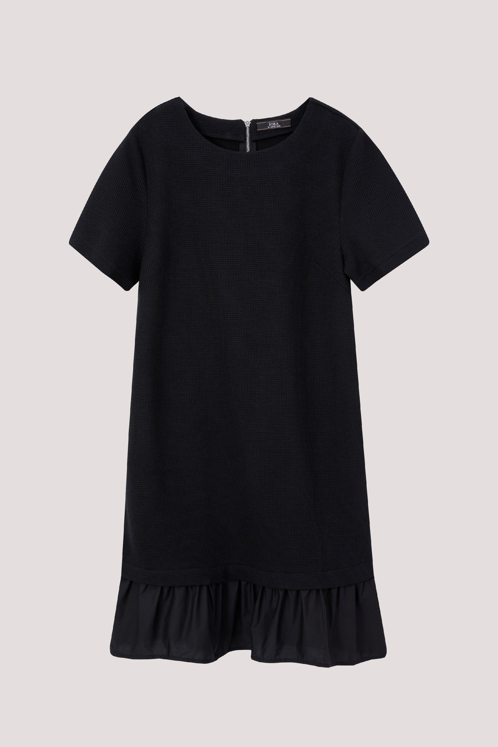 Contrast Textured Dress