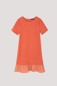 Contrast Textured Dress