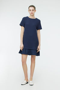 Contrast Textured Dress