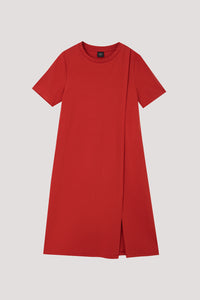 Front Overlap T-Shirt Dress