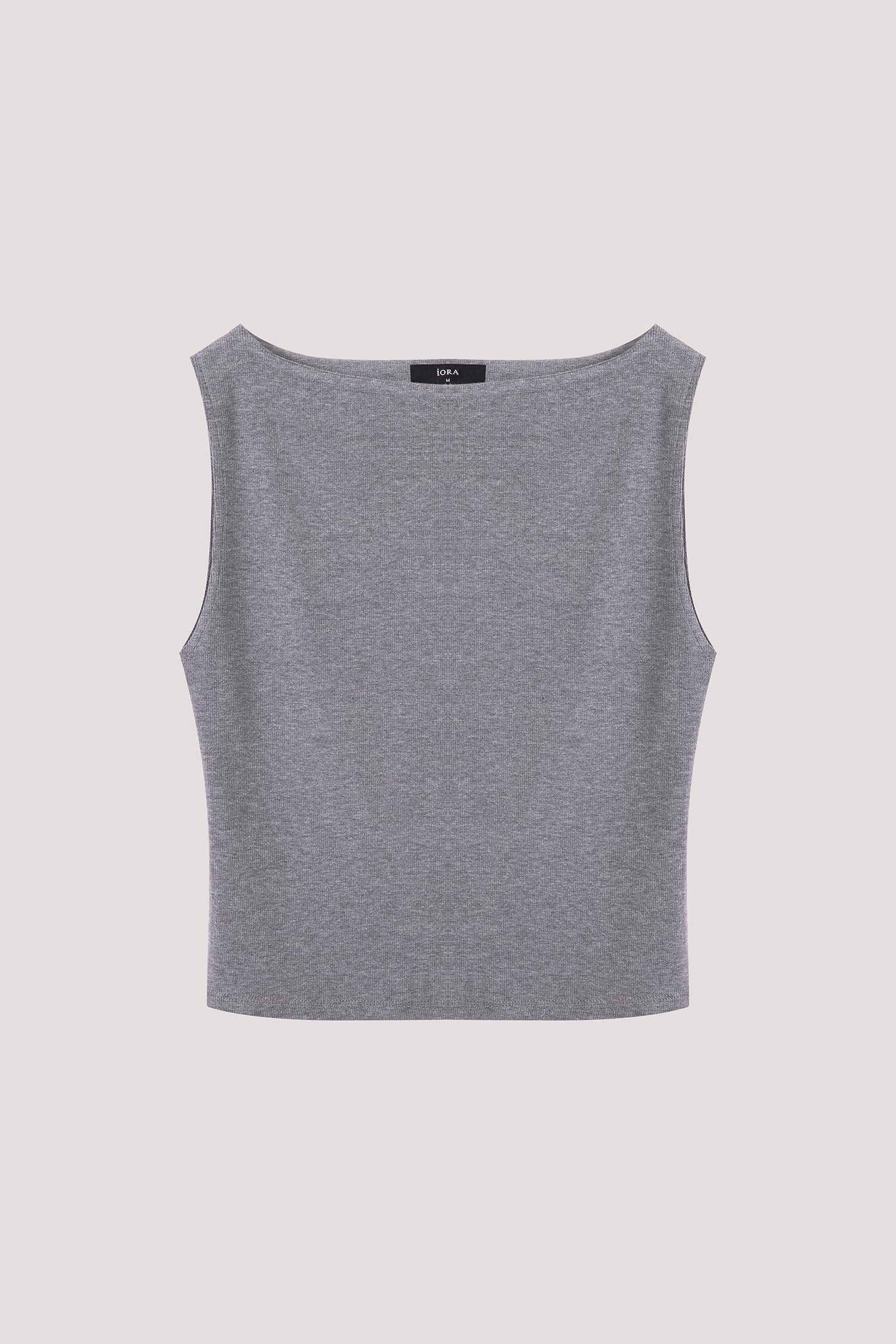 Clean Sleeveless Boat Neck Top