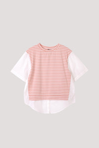 Contrast Fabric Tee