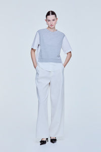 Contrast Fabric Tee