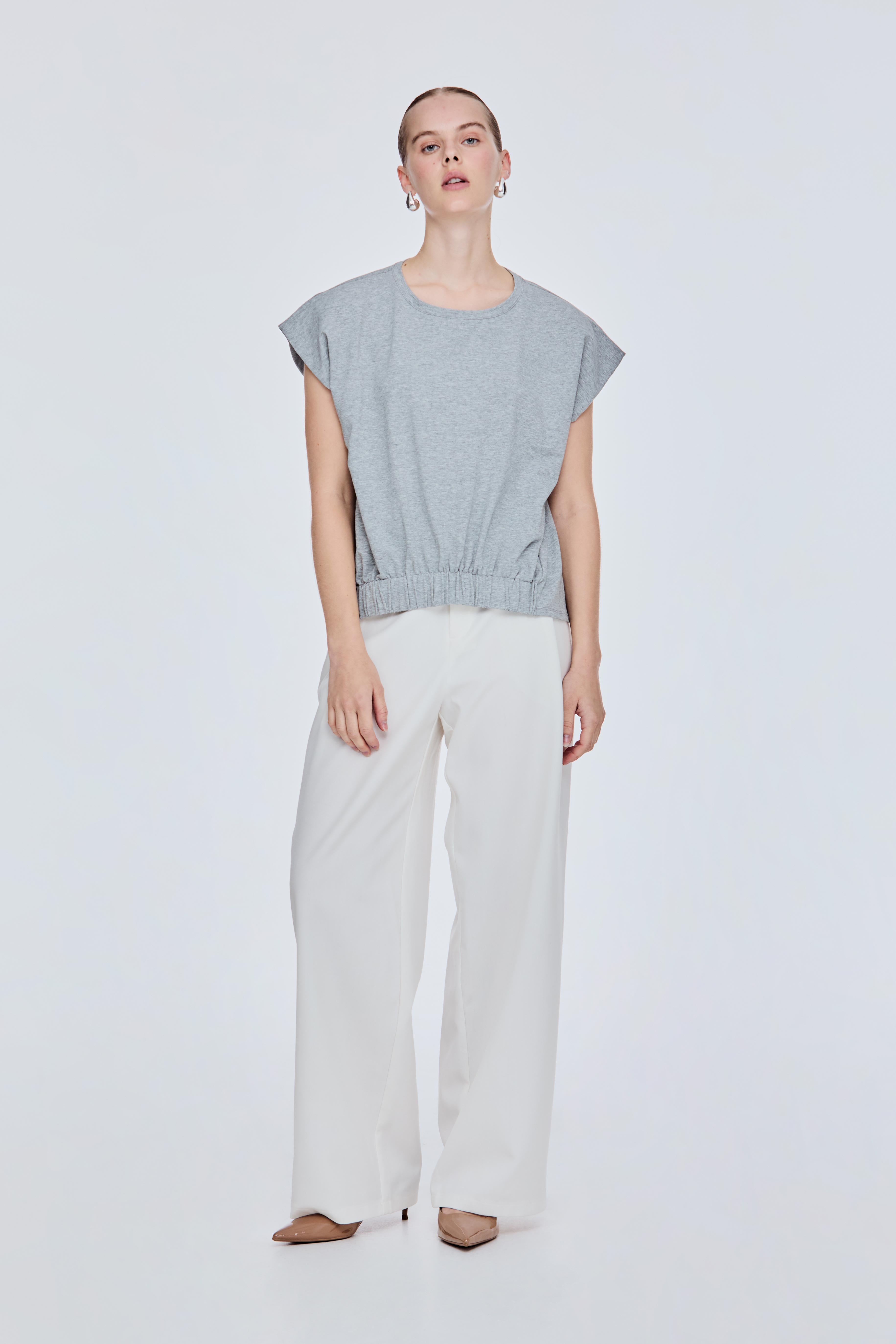 Elasticated Sleeveless Top