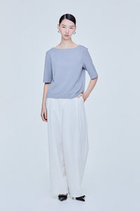 Fine Textured Half Sleeve Top