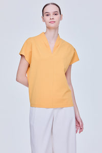 Funnel V-Neck Top