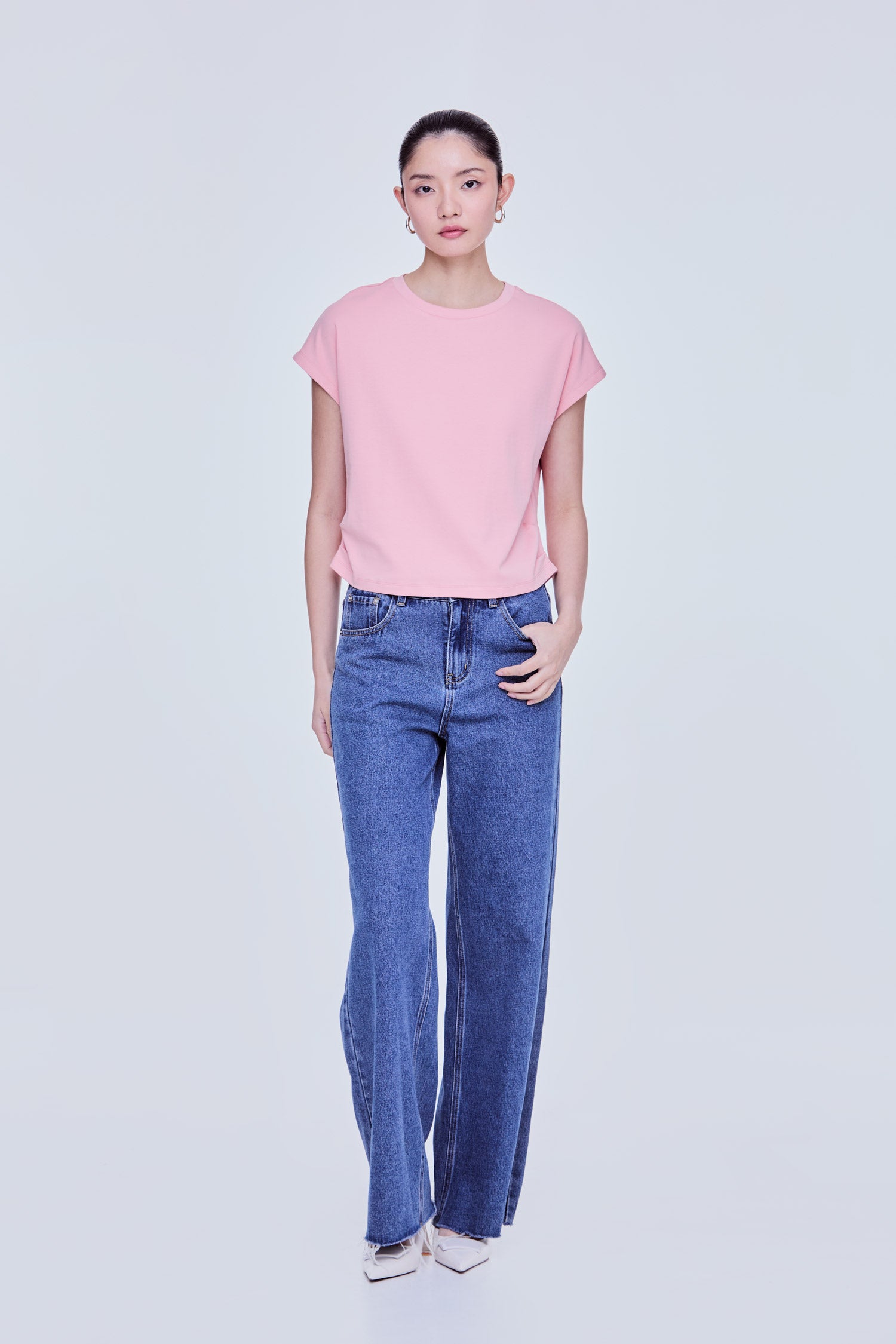 Pleated Waist Magyar Tops